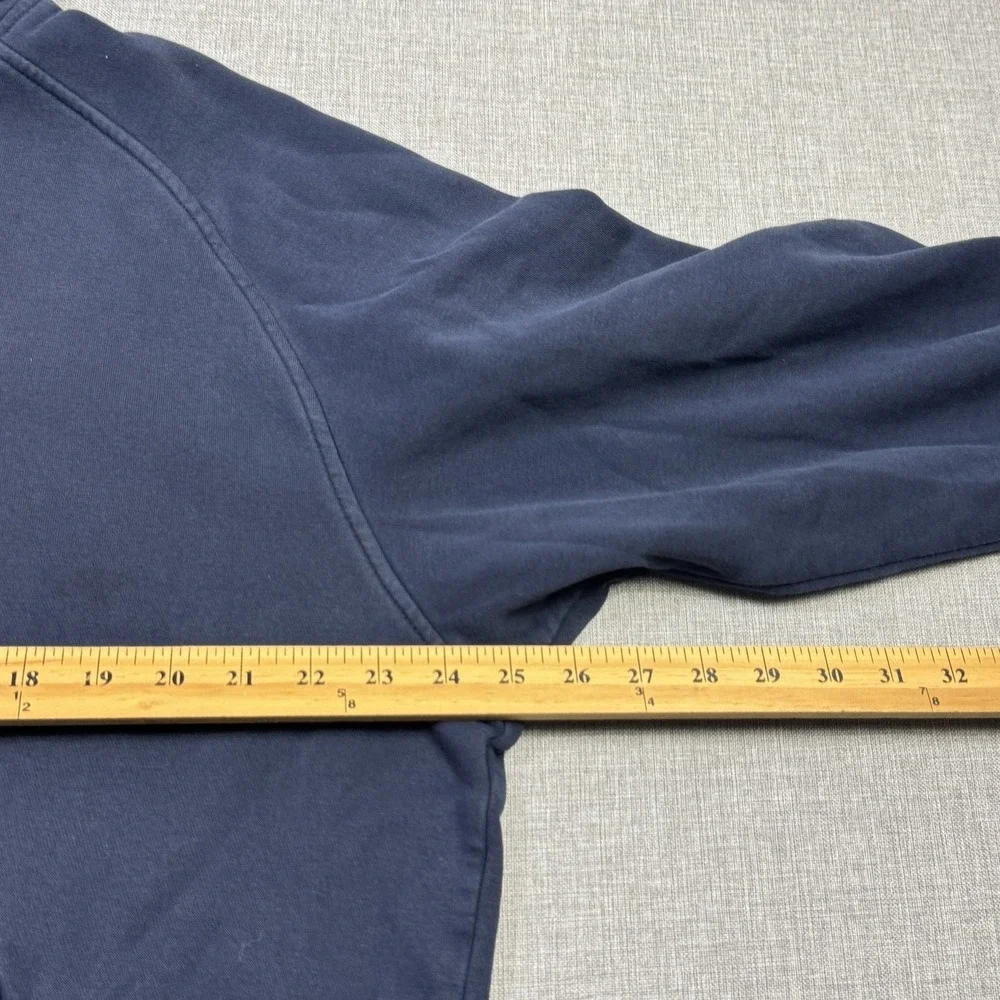Nike Football Fleece Hoodie Mens L Blue Pullover Hooded‎ Pockets Graphic
